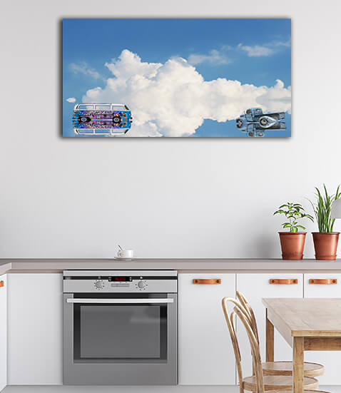 M7 0003 ML 0013 31026958 art of paint on cocktail van parking on lake and reflection AOAY2457