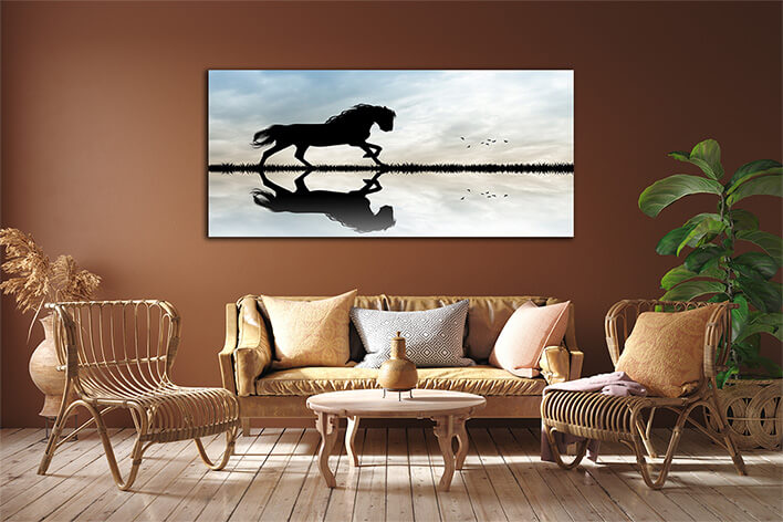 M7 0037 MOCKUPS LAND 0022 22870886 horse gallop at sunset AOAY2207