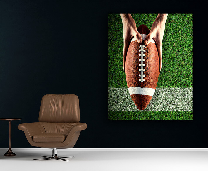 M7 0037 MP 0035 PRINT 0007 29149408 composite image of american football player holding up football AOAY2636