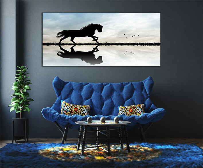 M8 0053 MOCKUPS LAND 0022 22870886 horse gallop at sunset AOAY2207