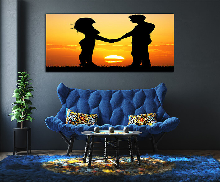 M8 0066 MOCKUPS LAND 0009 25887566 couple lovers silhouette at sunset AOAY2217