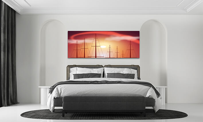 M9 0000 ML 0019 21248684 tops of yacht masts at sunset AOAY2579