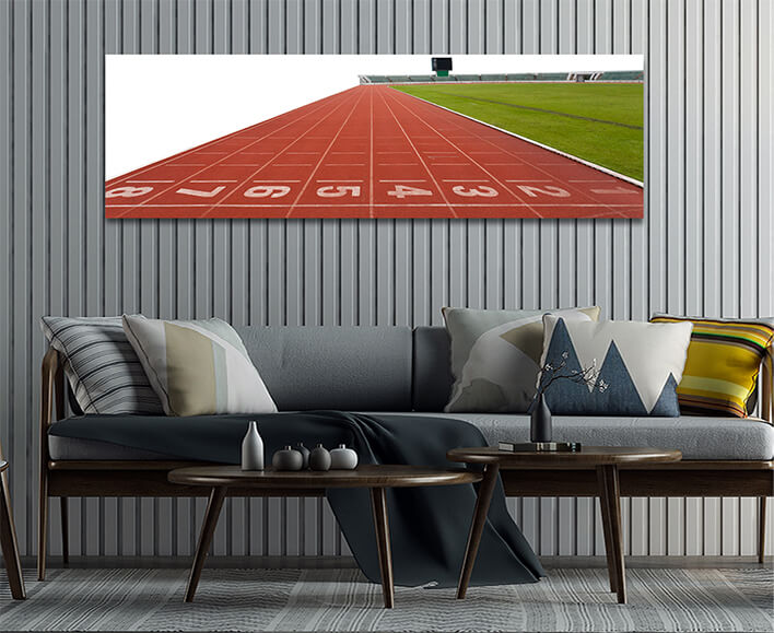 M9 0027 ML 0039 4518568 isolated running track numbers in front of tracks AOAY2602