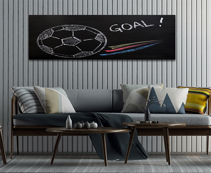 M9 0028 ML 0038 5921754 chalk drawing of football and goal AOAY2603