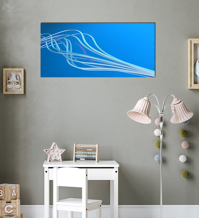 1M 0023 ML 0052 2866499 bound metallic wires on a light background in blue tones AOAY2848