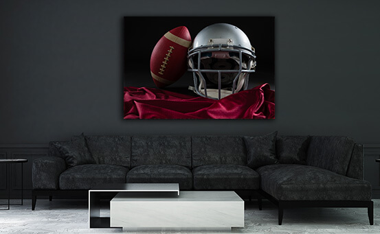 2M 0032 ML 0036 29574354 close up of american football jersey head gear and football AOAY2644