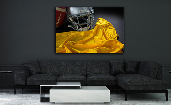 2M 0038 ML 0030 29574870 close up of american football jersey head gear and football AOAY2650