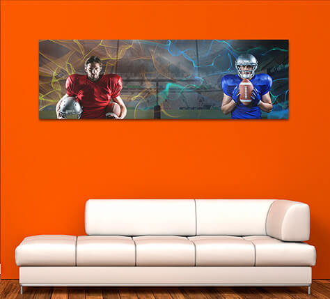 6M 0008 ML 0017 29653518 american football players blue and red AOAY2666