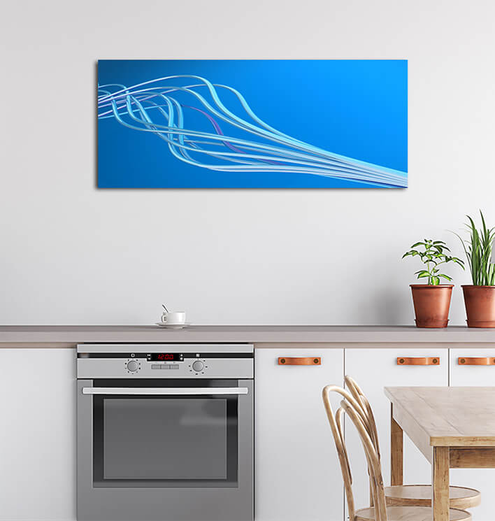 6M 0021 ML 0052 2866499 bound metallic wires on a light background in blue tones AOAY2848