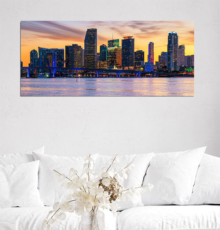 A14 0010 MP 0009 11998096 panoramic sunset miami AOAY3116