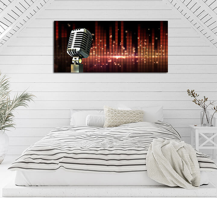 H4 0071 ML 0047 20603900 digitally generated retro chrome microphone AOAY2763