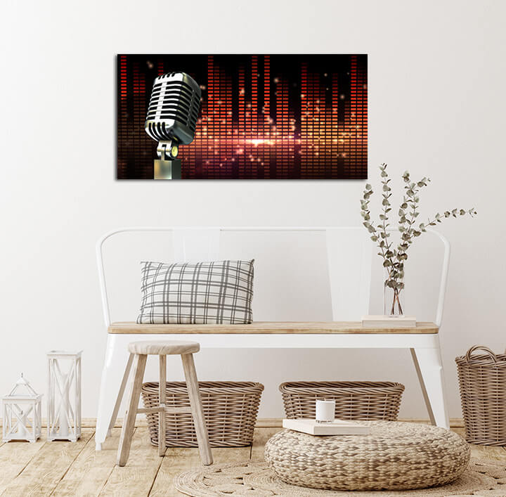 H6 0072 ML 0047 20603900 digitally generated retro chrome microphone AOAY2763