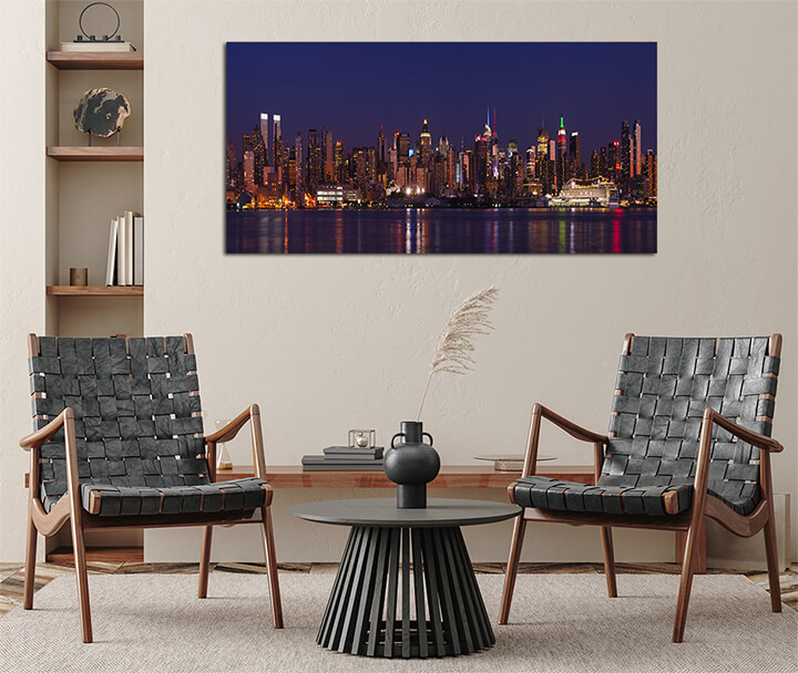 M1 0002 ML 0045 4214046 midtown manhattan skyline and the hudson river at night new york usa AOAY3075