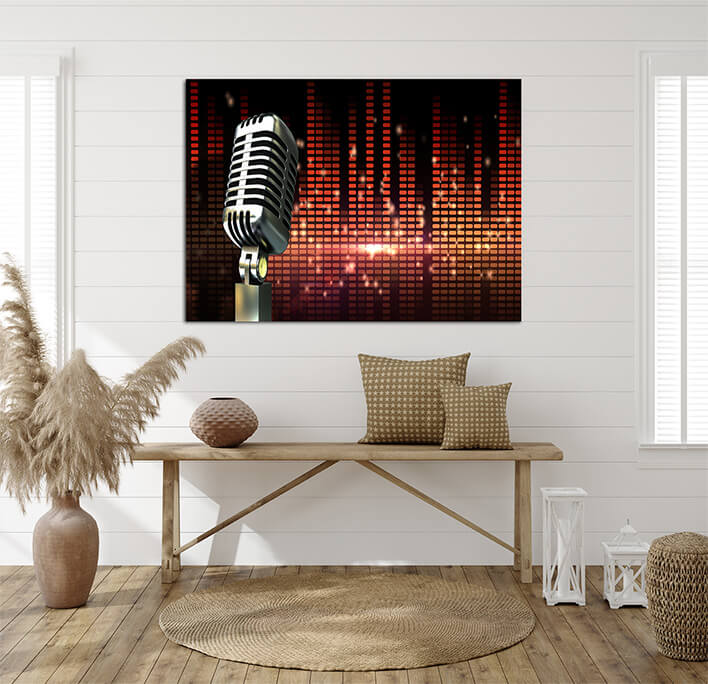 M2 0075 ML 0047 20603900 digitally generated retro chrome microphone AOAY2763