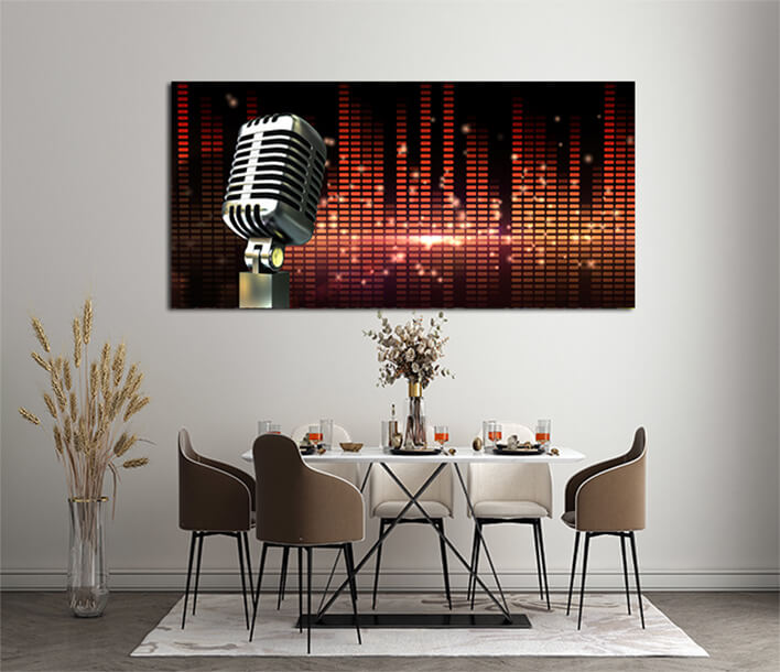 M3 0003 ML 0047 20603900 digitally generated retro chrome microphone AOAY2763
