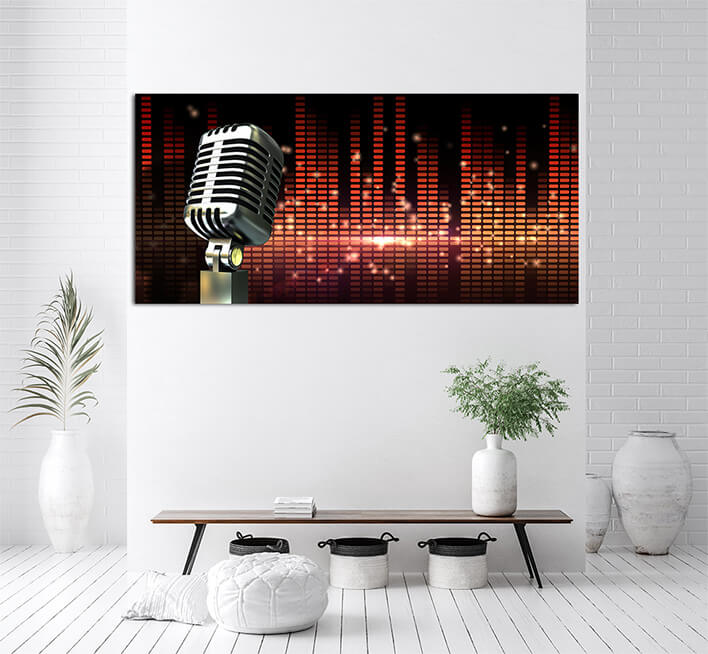M4 0004 ML 0047 20603900 digitally generated retro chrome microphone AOAY2763