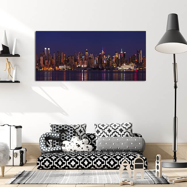 M4 0047 ML 0045 4214046 midtown manhattan skyline and the hudson river at night new york usa AOAY3075