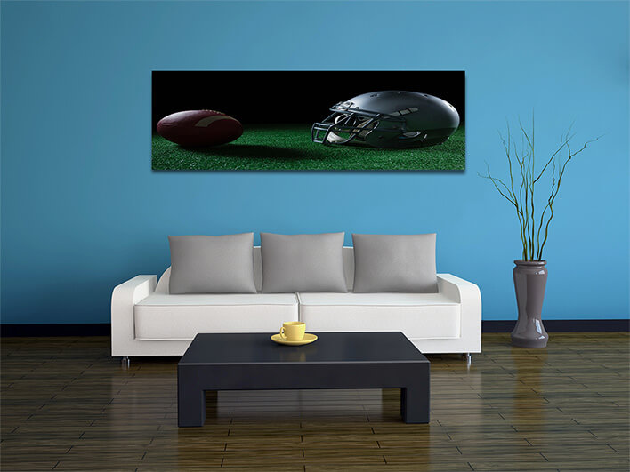 M5 0040 ML 0031 29574844 american football head gear and football on artificial turf AOAY2649