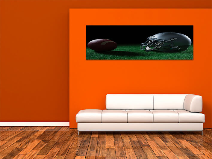 M6 0038 ML 0031 29574844 american football head gear and football on artificial turf AOAY2649