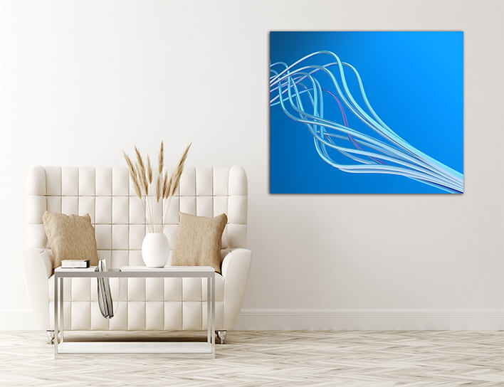 M8 0051 ML 0052 2866499 bound metallic wires on a light background in blue tones AOAY2848