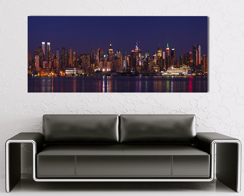 N4 0042 ML 0045 4214046 midtown manhattan skyline and the hudson river at night new york usa AOAY3075
