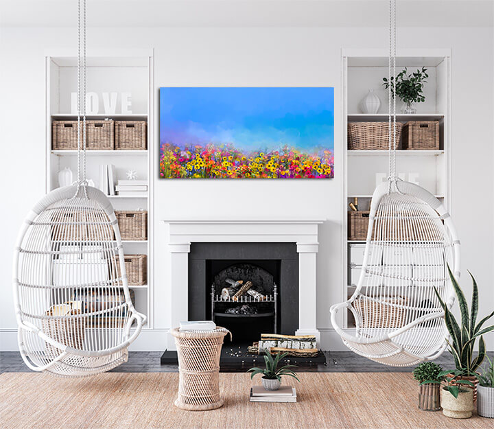 M1 0020 MP 0004 22743886 oil painting of summer spring flowers cornflower daisy flower AOAY3570