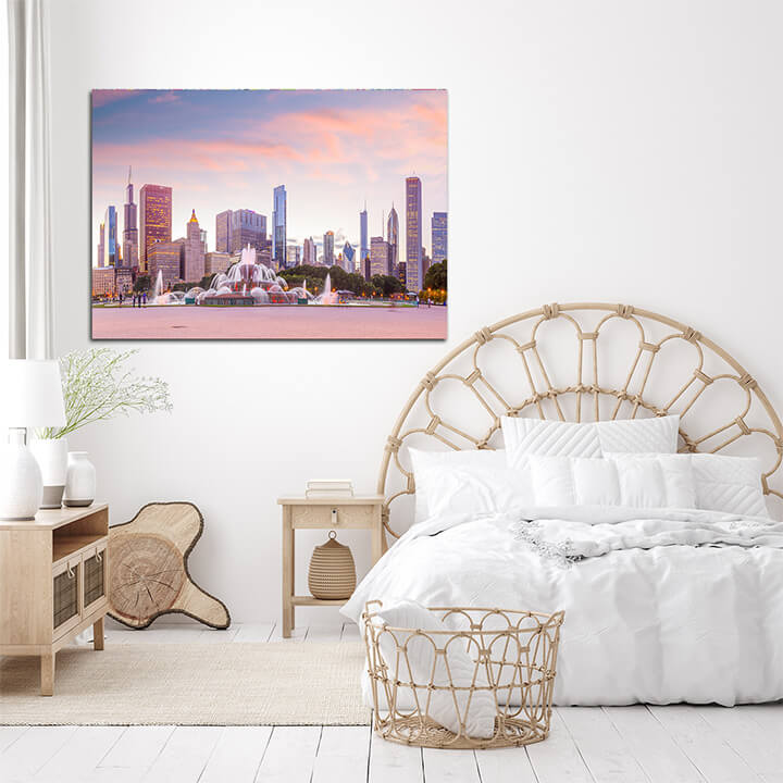 M3 0004 ML 0010 38466150 panorama of chicago skyline with skyscrapers at sunset AOAY3272