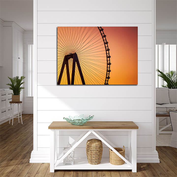 Dubai Eye over Sunset Sky AOAY3395