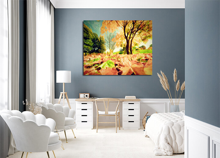 M4 0041 MP 0027 9799302 painting of autumn fall landscape in park AOAY3550