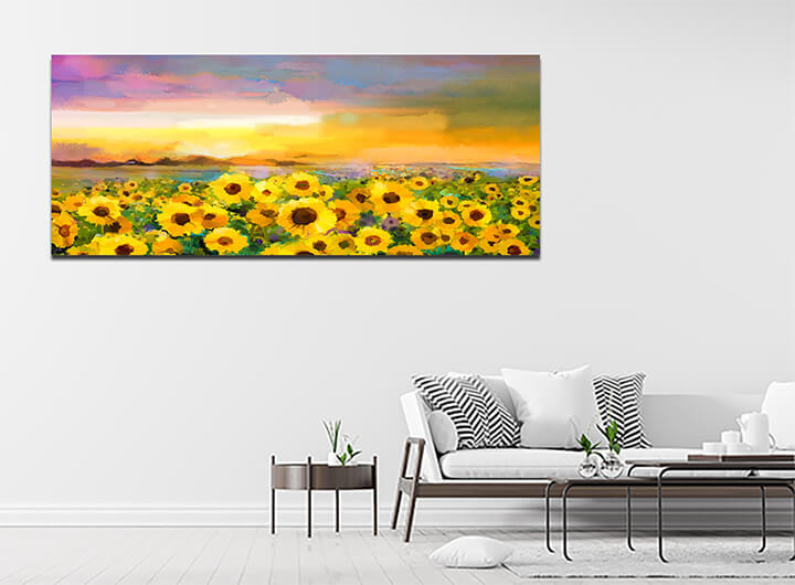 M7 0008 MP 0002 22744188 oil painting yellow golden sunflower daisy flowers in fields AOAY3572