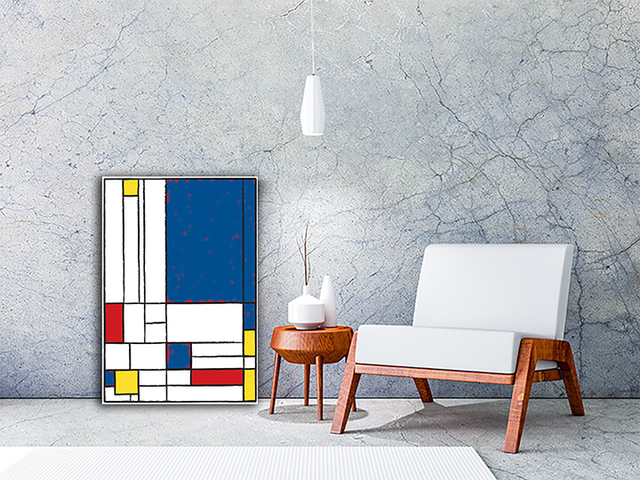 M1 0002 MP 0005 41319308 Cubist painting Red touch AOAA3049