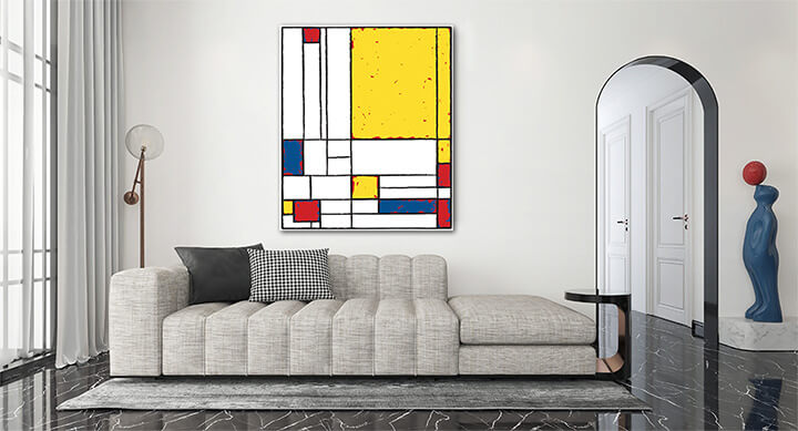 M2 0003 MP 0003 41319308 Cubist painting Yellow main AOAA3050