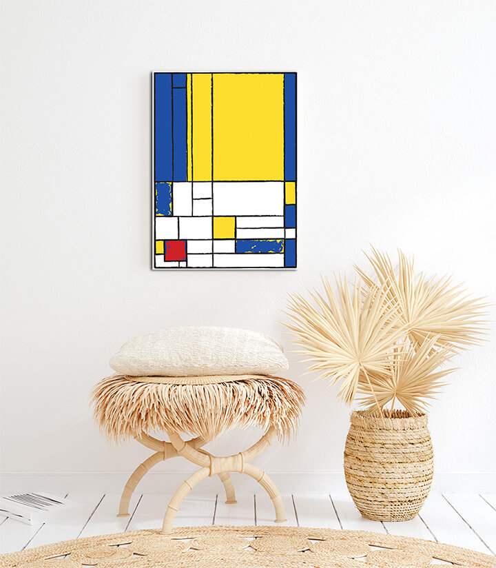 M4 0001 MP 0006 41319308 Cubist painting Yellow AOAA3056