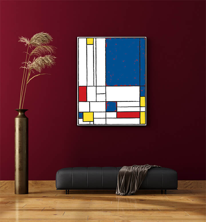 M5 0002 MP 0005 41319308 Cubist painting Red touch AOAA3049