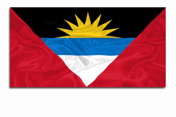 R10 0044 ML 0026 Antigua and Barbuda flag waving AOAY4093