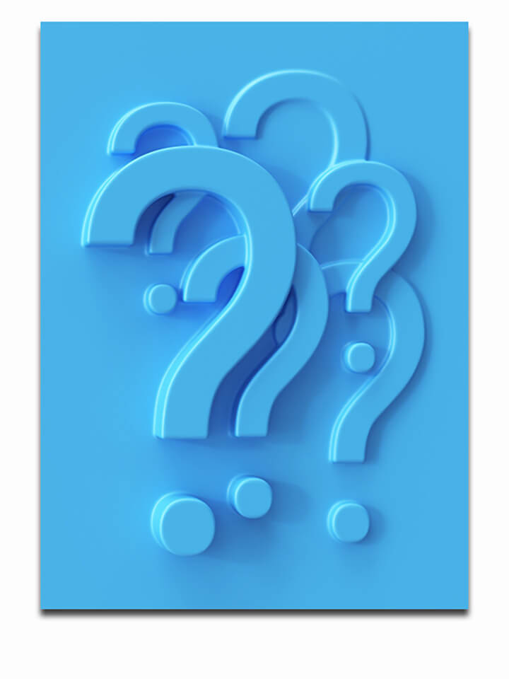 R1 0044 MP PORTRIATE 0029 45313716 large question mark in blue colors 3d render AOAY3889