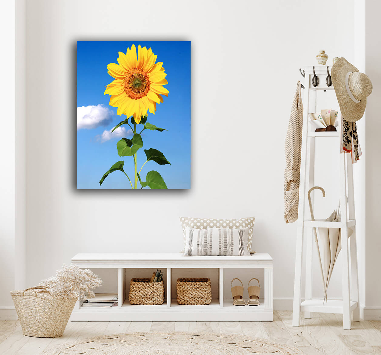 R3 0040 MP PORTRIATE 0033 39032546 field of blooming sunflowers on a background blue sky AOAY3885