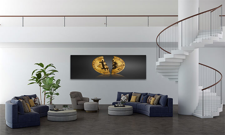 R4 0018 MP 0004 39023596 physical bitcoin virtual crypto currency coin blockchain technology AOAY3977