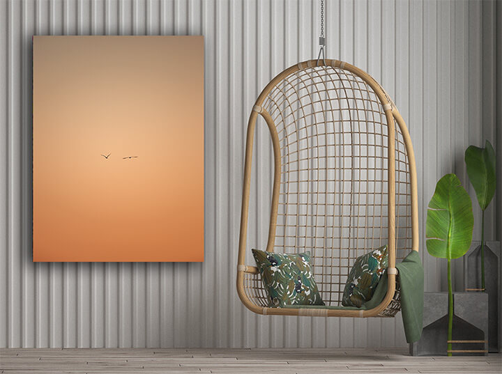 R4 0022 MP PORTRIATE 0038 33138624 a minimalistic shot of two seagulls flying during the sunset AOAY3880