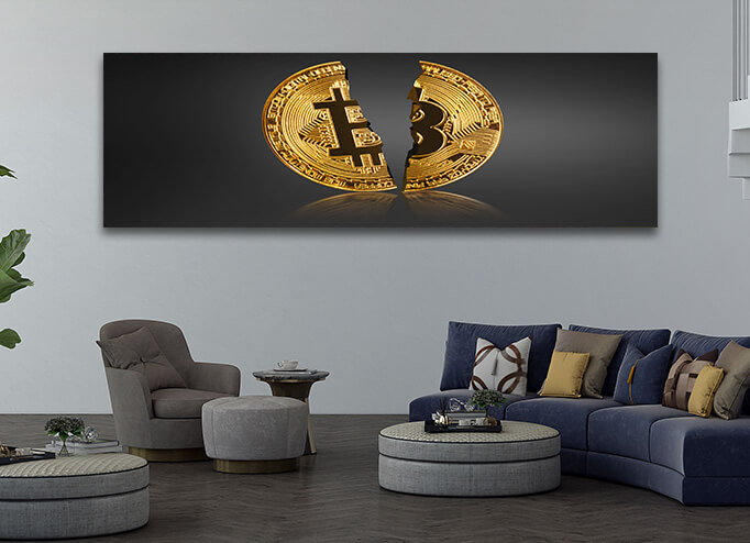 R5 0018 MP 0004 39023596 physical bitcoin virtual crypto currency coin blockchain technology AOAY3977