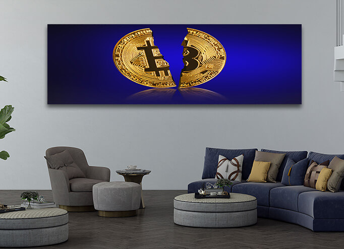 R5 0020 MP 0002 39023774 physical bitcoin virtual crypto currency coin blockchain technology AOAY3979