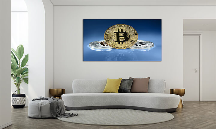 R7 0023 MP 0024 39024094 physical bitcoins virtual crypto currency coin blockchain technology AOAY3982