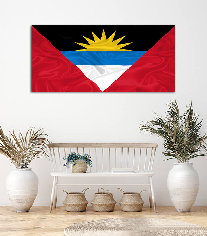R7 0048 ML 0026 Antigua and Barbuda flag waving AOAY4093