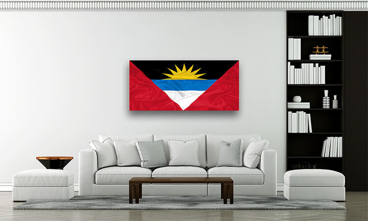 R8 0047 ML 0026 Antigua and Barbuda flag waving AOAY4093