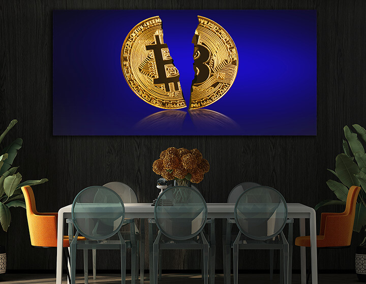 R9 0020 MP 0002 39023774 physical bitcoin virtual crypto currency coin blockchain technology AOAY3979