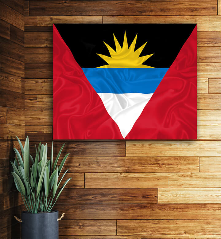 T1 0010 ML 0026 Antigua and Barbuda flag waving AOAY4093