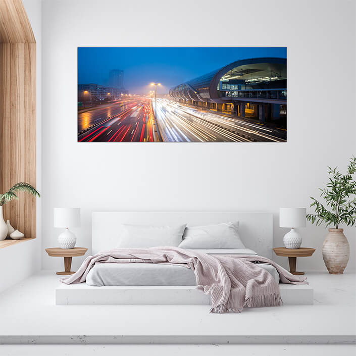 M5 0016 MOCKUPs 0013 32633674 traffic with light trail next to the train station during blue hour AOAY4597