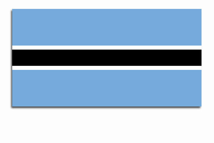 R10 0025 ML 0045 Botswana Flag AOAY4224