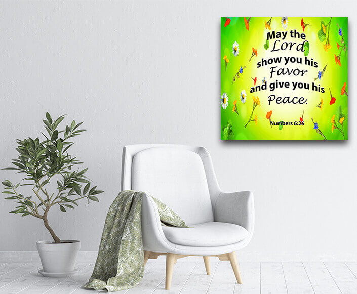 R2 0000 M MS 0004 MS 0002 NUMBERS 6.26 May the Lord show you his favour and give you his peace. 09 AOAY3585