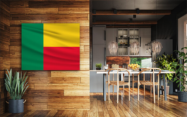 R3 0034 ML 0002 Benin Waving Flag AOAY4266